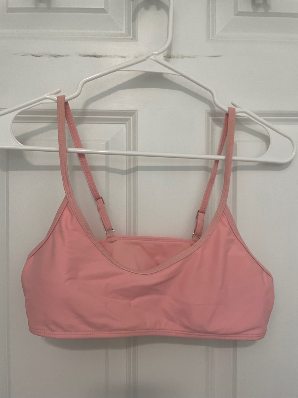 Women's Pink Bralette Top - Adjustable Straps